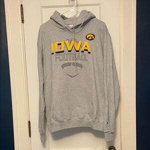 LIKE NEW Gray Iowa Football Sweatshirt
